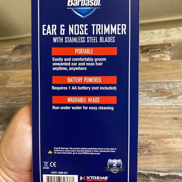 Barbasol ear & nose trimmer new w stainless steel - Picture 5 of 8
